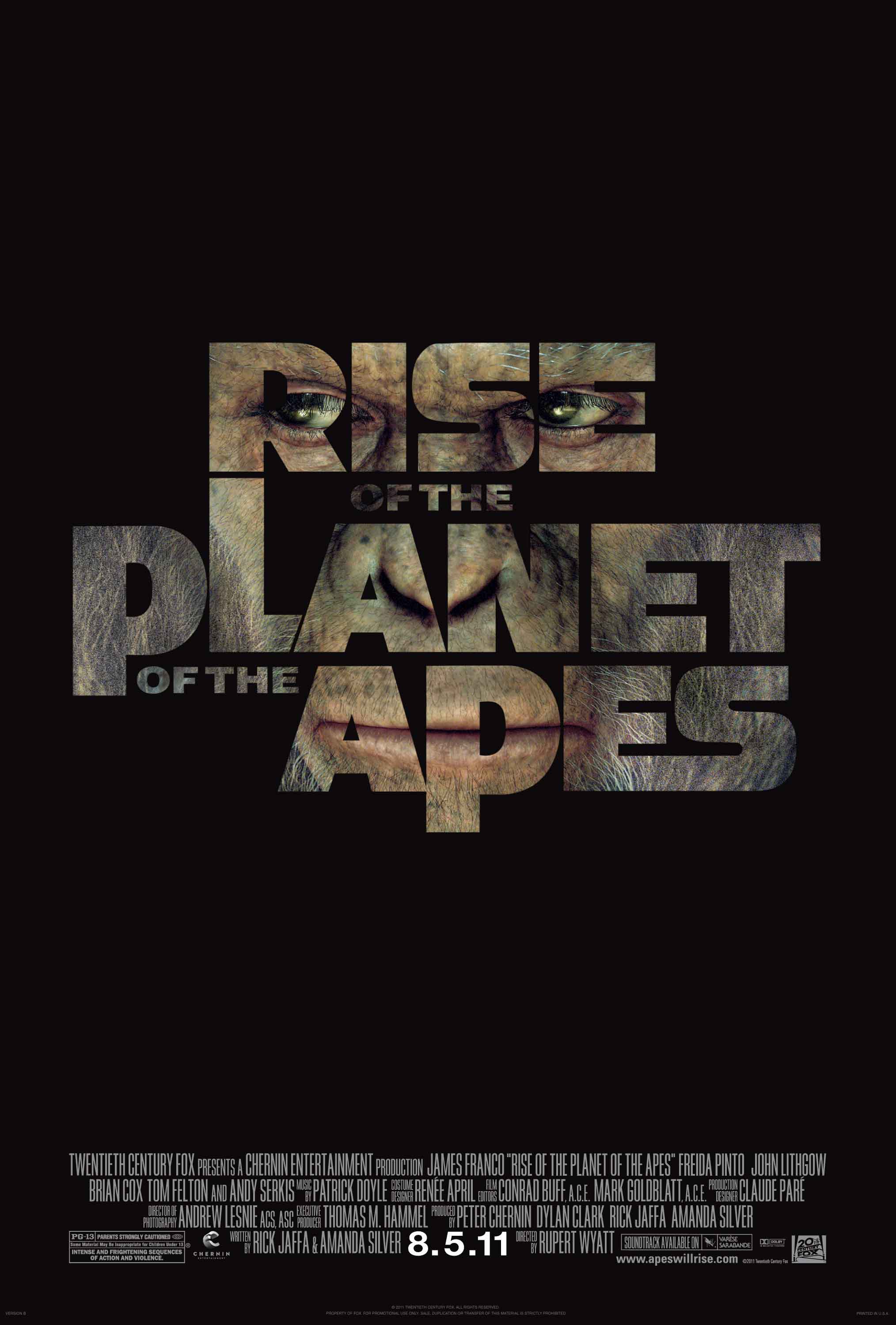 Rise of the Planet of the Apes Poster