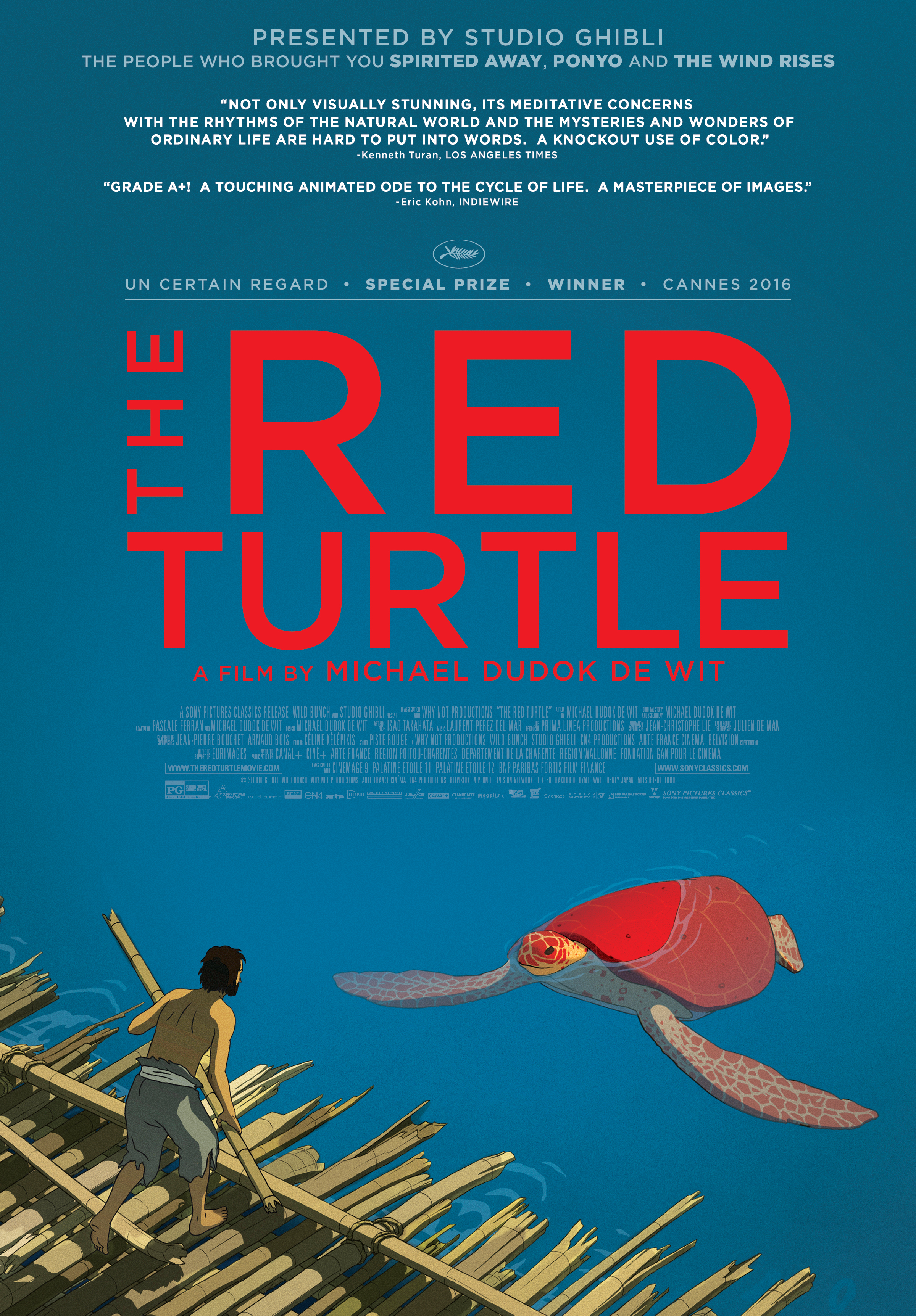 La tortue rouge Poster