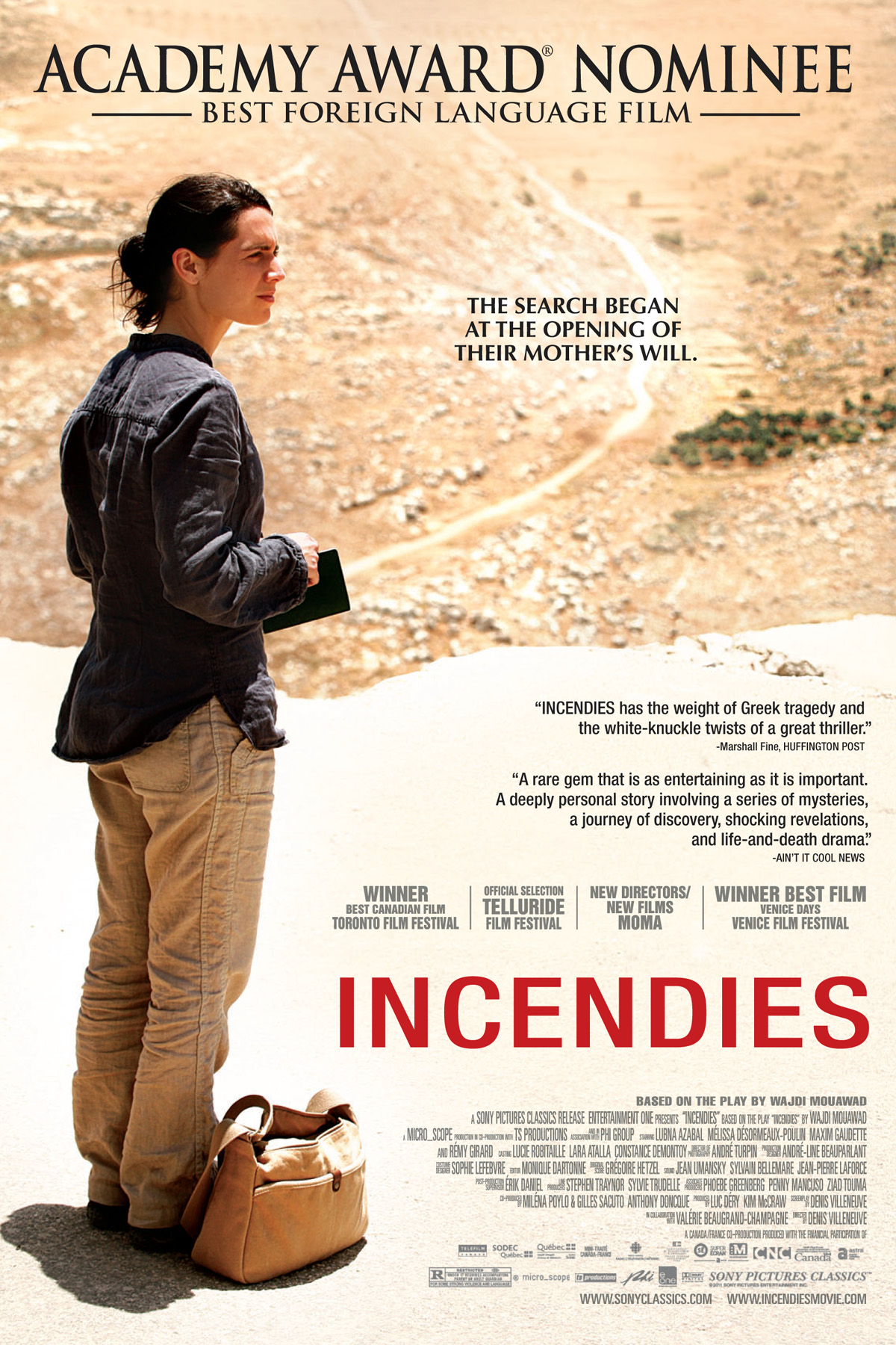 Incendies Poster